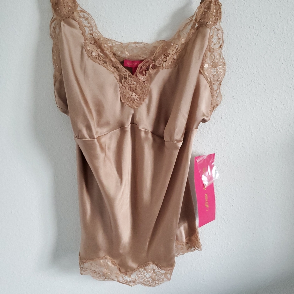 Sunny Leigh Sensational Gold Silk Camisole
